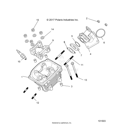 ENGINE, CYLINDER HEAD ASM. - A20HAB15A2 [101503]