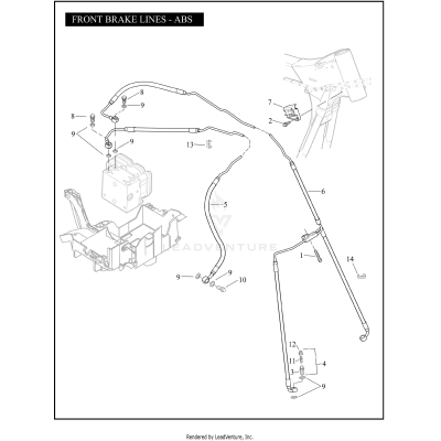 FRONT BRAKE LINES - ABS