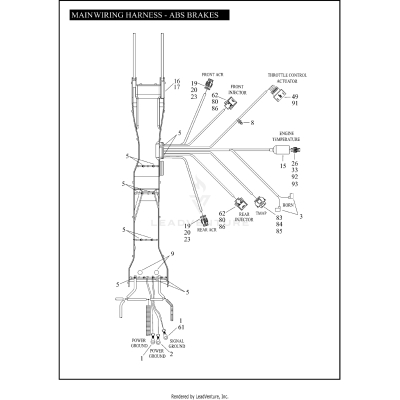 MAIN WIRING HARNESS - ABS BRAKES - FLHTP (2 OF 5)