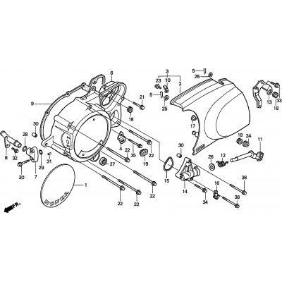 LEFT CRANKCASE COVER