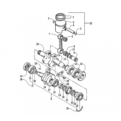 PISTON AND CRANKSHAFT