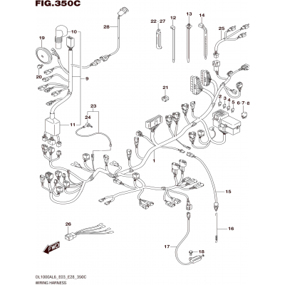 WIRING HARNESS (DL1000AL6 E33)