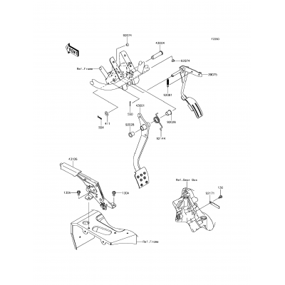 Brake Pedal/Throttle Lever