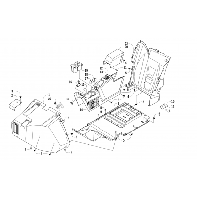 CONSOLE AND FLOOR PANEL ASSEMBLY