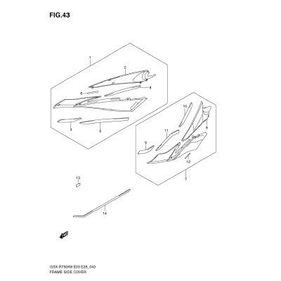 FRAME SIDE COVER (MODEL K8)