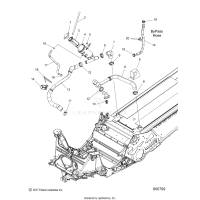 ENGINE, COOLING SYSTEM - S19EGK8PS ALL OPTIONS (600709)
