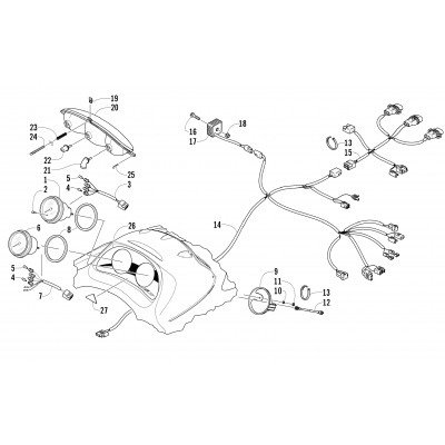 HEADLIGHT, INSTRUMENTS, AND WIRING ASSEMBLIES