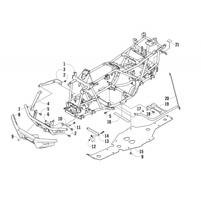 FRAME AND RELATED PARTS