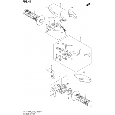 HANDLE LEVER (DR-Z125L4 E28)