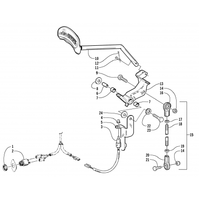 REVERSE SHIFT LEVER ASSEMBLY