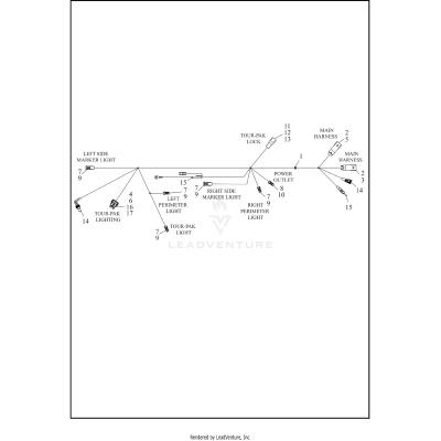 WIRING HARNESS, TOUR-PAK