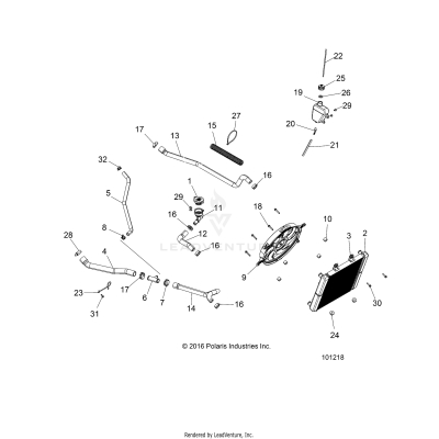 ENGINE, COOLING SYSTEM - A17SDS57C2/E2 (101218)