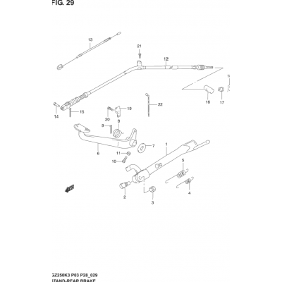 STAND - REAR BRAKE