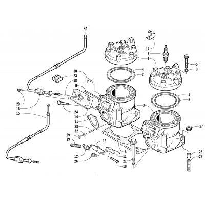 CYLINDER AND HEAD ASSEMBLY