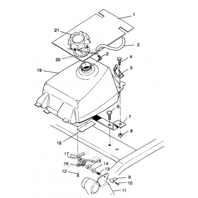 Fuel Tank Assembly 4X4 250