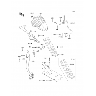 Brake Pedal/Throttle Lever