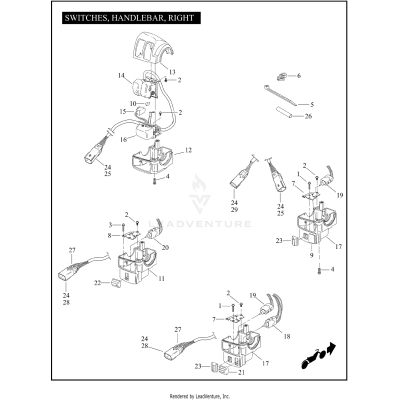SWITCHES, HANDLEBAR, RIGHT