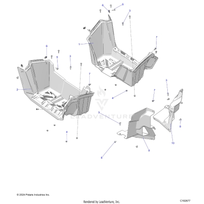 BODY, FOOTWELLS - A25SEE57CY/EY (C102677)