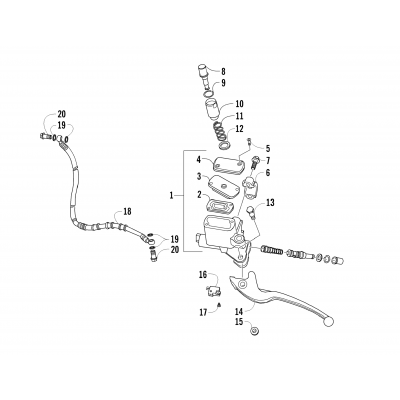 HYDRAULIC HAND BRAKE ASSEMBLY