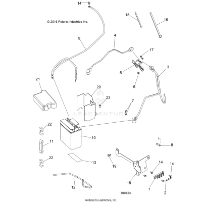 ELECTRICAL, BATTERY - A19SWS57C1/C2/E1/E2  (100724)