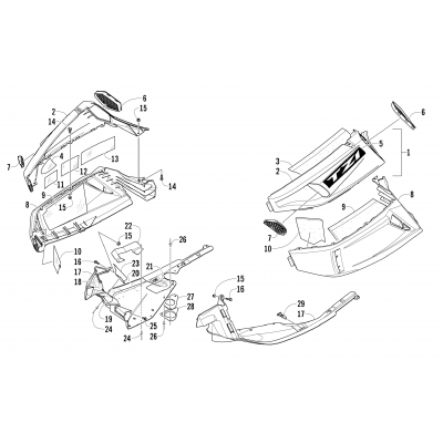 SKID PLATE AND SIDE PANEL ASSEMBLY