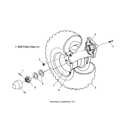 WHEEL DRIVE, REAR - A06CD32AA/AB/AC (4999201699920169C02)