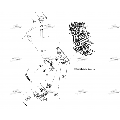 Rear Master Cylinder/Foot Pedal