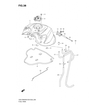 FUEL TANK (MODEL K8)