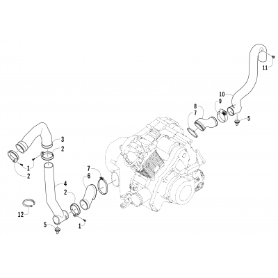 CASE/BELT COOLING ASSEMBLY