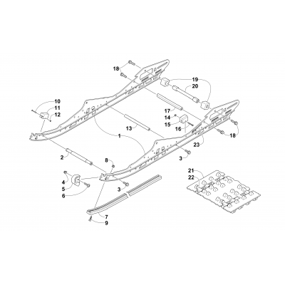 SLIDE RAIL AND TRACK ASSEMBLY