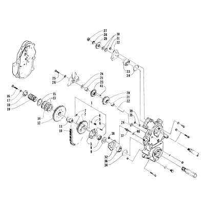 DRIVE/REVERSE DROPCASE ASSEMBLY