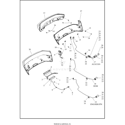TOUR-PAK LAMPS, REAR PANEL - FLHLT