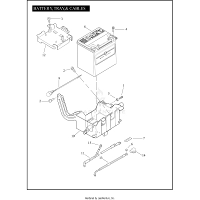 BATTERY, TRAY, & CABLES