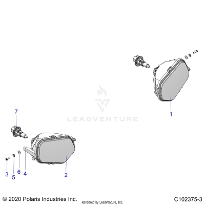 ELECTRICAL, HEADLIGHTS - A20SVA85A3  (C102375-3