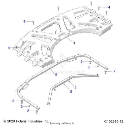 BODY, REAR RACK - A20SXM95AL/CAL (C102210-12)