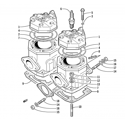 CYLINDER AND HEAD ASSEMBLY