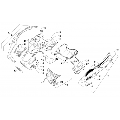 HOOD AND AIR INTAKE ASSEMBLY