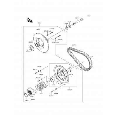 Driven Converter/Drive Belt