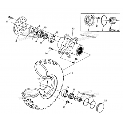 Front Wheel Assembly 4X4 250