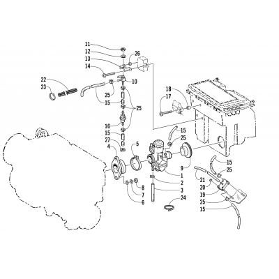 CARBURETOR AND FUEL PUMP ASSEMBLY