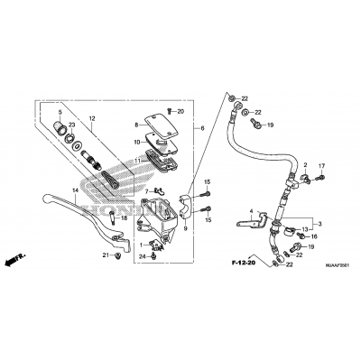 FRONT BRAKE MASTER CYLINDER (2)