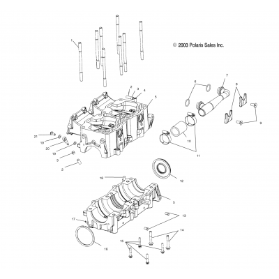 Crankcase /7Csa/7Csb/7Cscs04ne7cs (4988438843D11)