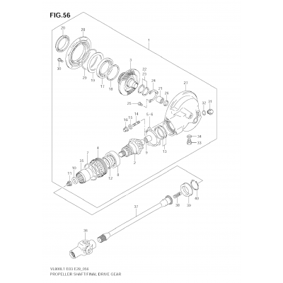 PROPELLER SHAFT - FINAL DRIVE GEAR