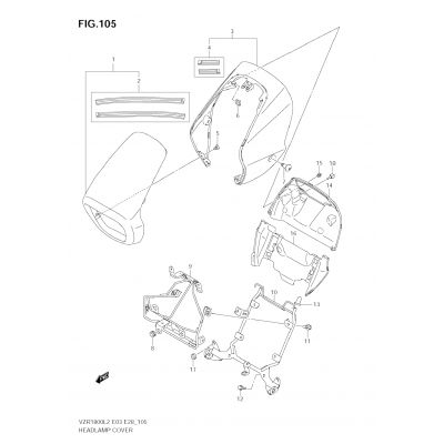 HEADLAMP COVER (VZR1800Z L2 E33)