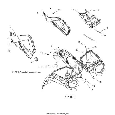 BODY, FRONT CAB and SIDE PANELS - A20SEF57C1/S57C1/C2/C5/C9/CK/CY/F1/F2/E1/E2/E5/EK (101166)