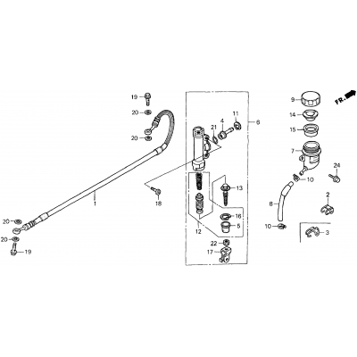 REAR BRAKE MASTER CYLINDER