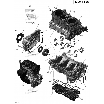 Crankcase - 1200 Itc 4-Tec