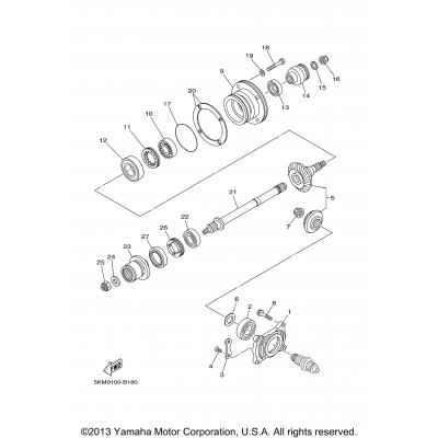 Middle Drive Gear