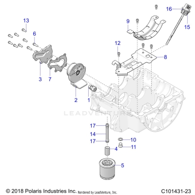 ENGINE, OIL SYSTEM - A25SVE95PG (C101431-23)