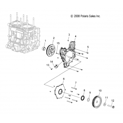 Engine, Drive Gear & Pulley